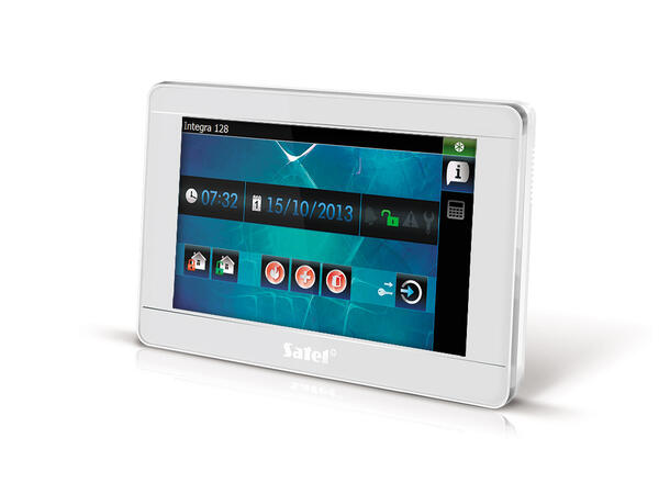 Touchtastatur Integra, 7", Sort uten kortleser, sort bakdel, sølvramme